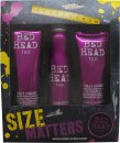 Click to view product details and reviews for Tigi bed head for women size matters gift set 250ml shampoo 200ml conditioner 311ml thickening spray.